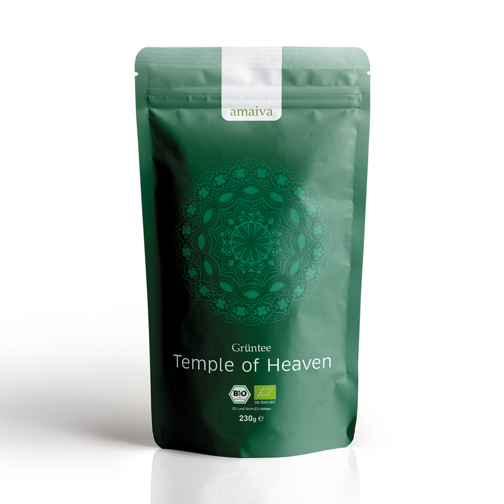 230g Beutel Grüntee Temple of Heaven Front